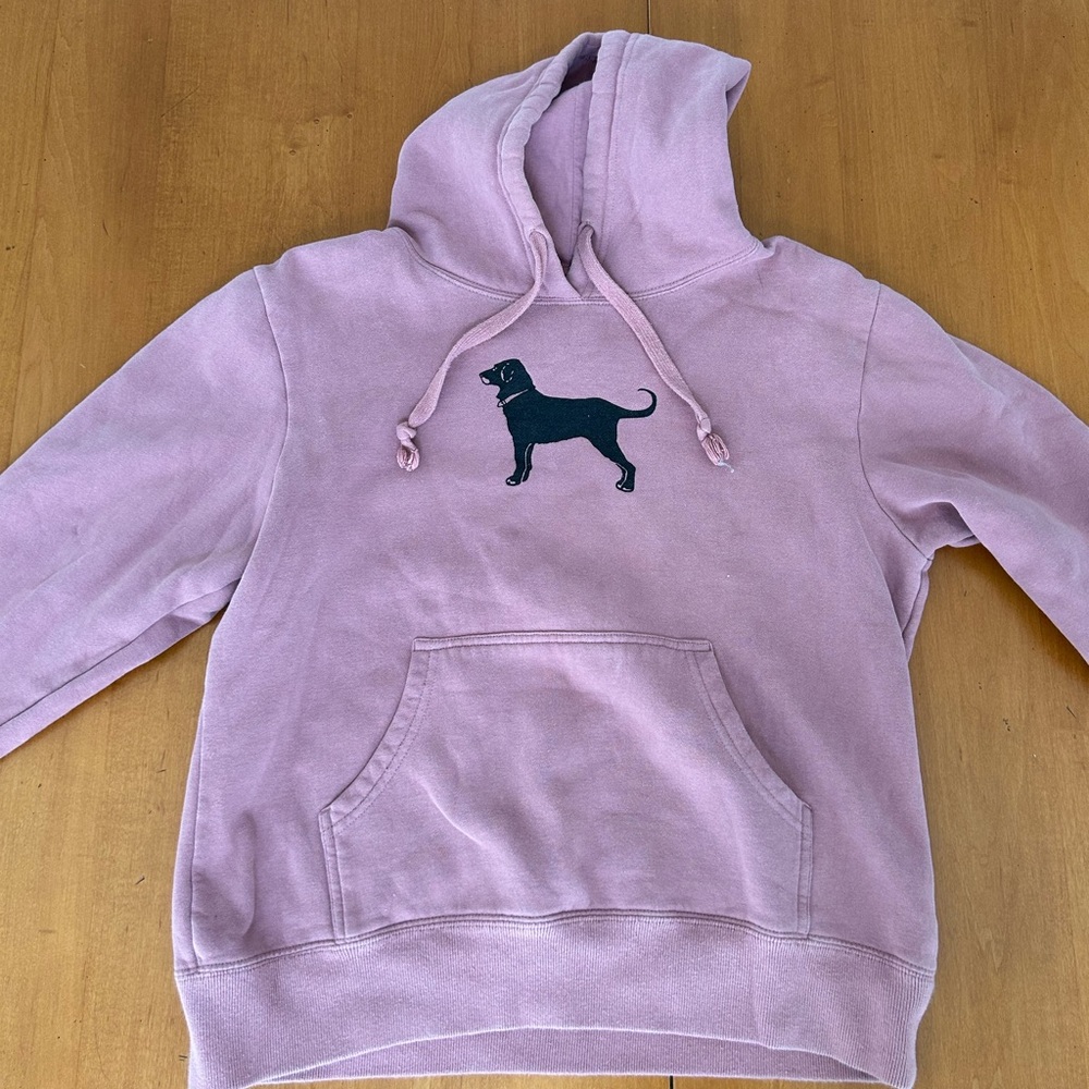 Black dog hoodie